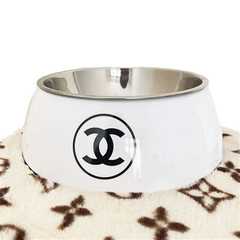 where to buy chanel dog bowl|designer dog collars chanel.